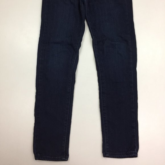 PAIGE Medium/Dark Wash 5 Pocket Logo Hardware VERDUGO Skinny Ankle Jeans - Picture 6 of 13